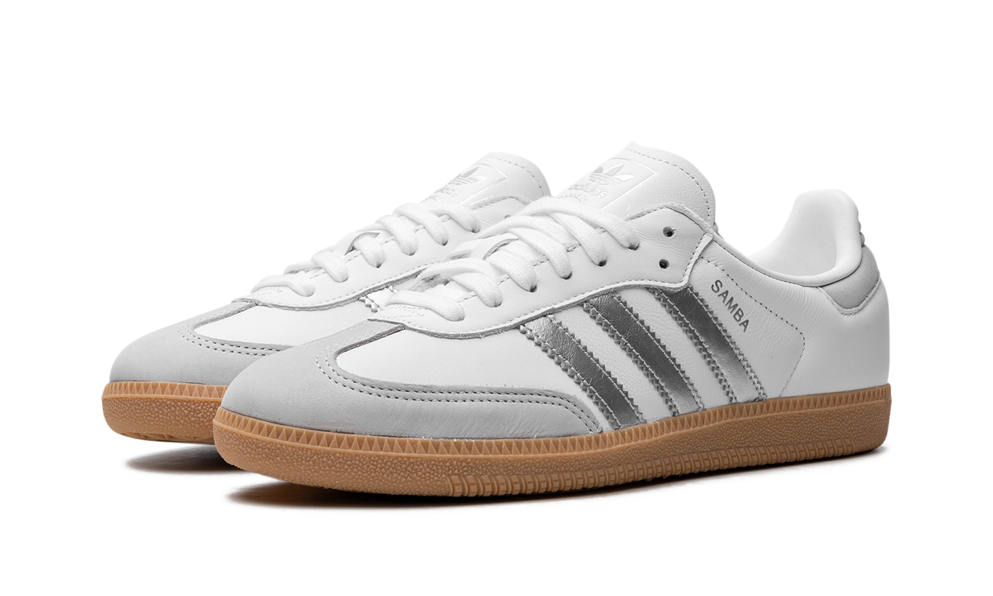 Adidas Adidas Samba OG WMNS "White Silver Metallic Grey" JI2725