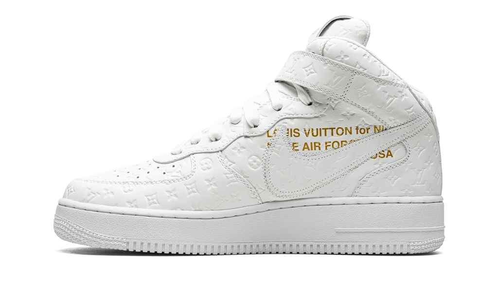 Nike Louis Vuitton Air Force 1 Mid "Virgil Abloh - White/White" 1A9V90