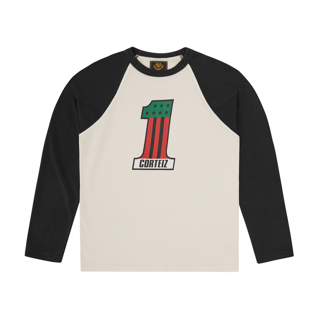 NUMBER 1 RAGLAN LS [BLACK] CRTZRTW