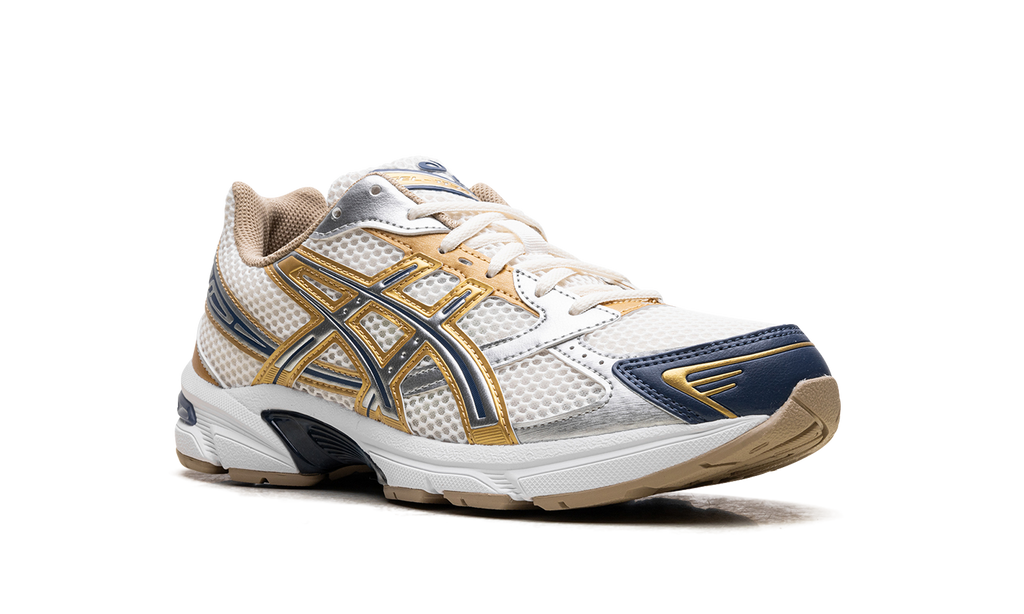 ASICS Gel-1130 "Cream Pure Silver Gold Blue" 1203A787 100