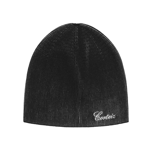 2 TONE RIBBED KNIT BEANIE [BLACK] CRTZRTW