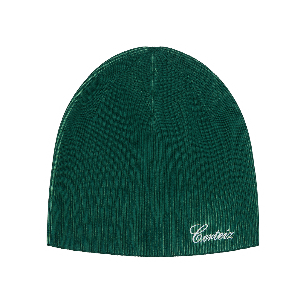 2 TONE RIBBED KNIT BEANIE [GREEN] CRTZRTW