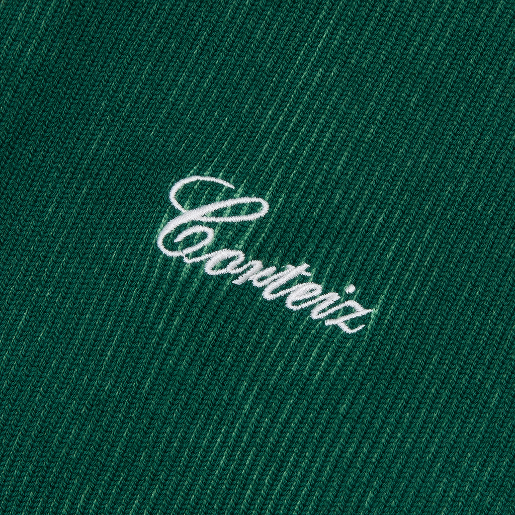 2 TONE RIBBED KNIT ZIP UP [GREEN] CRTZRTW