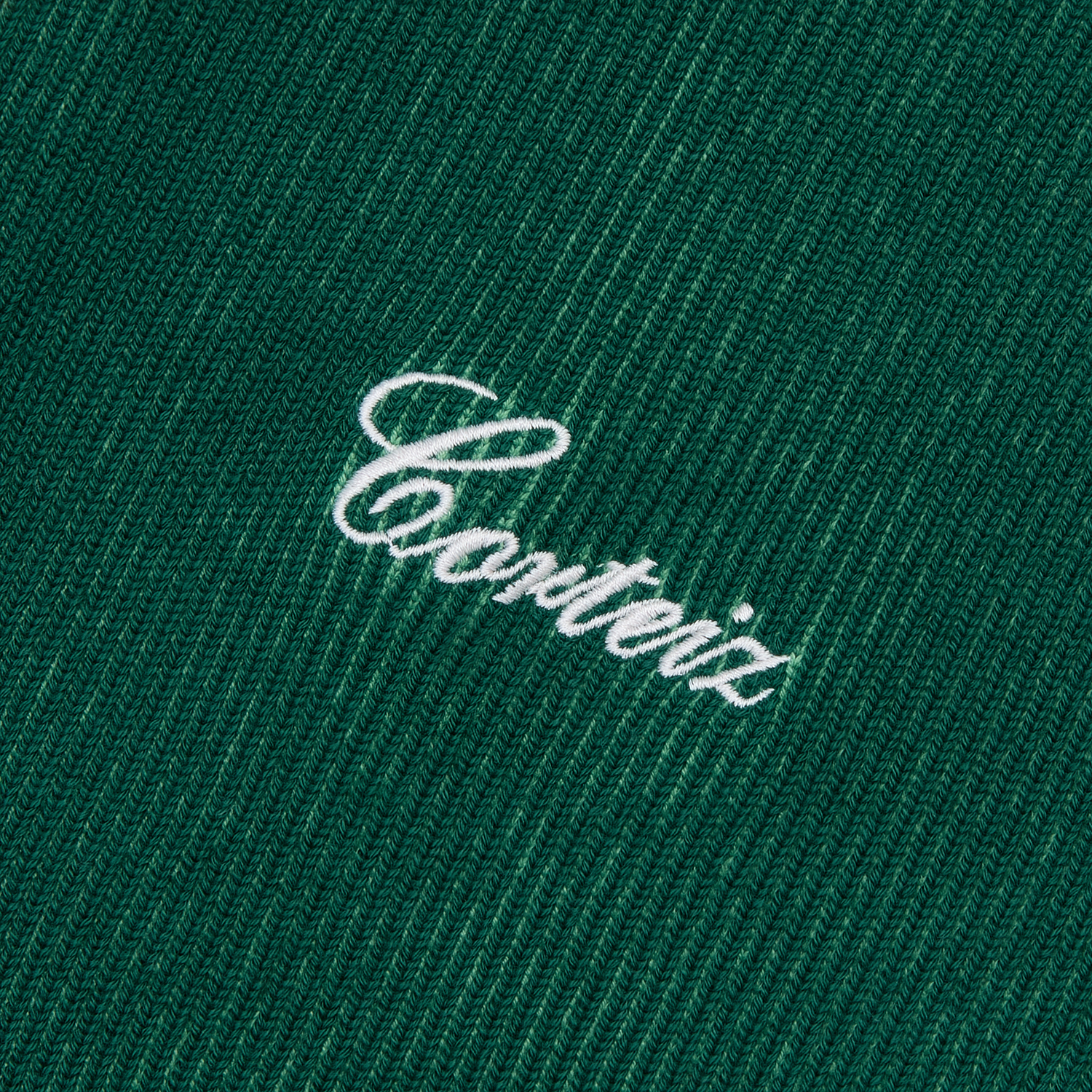 2 TONE RIBBED KNIT ZIP UP [GREEN] CRTZRTW