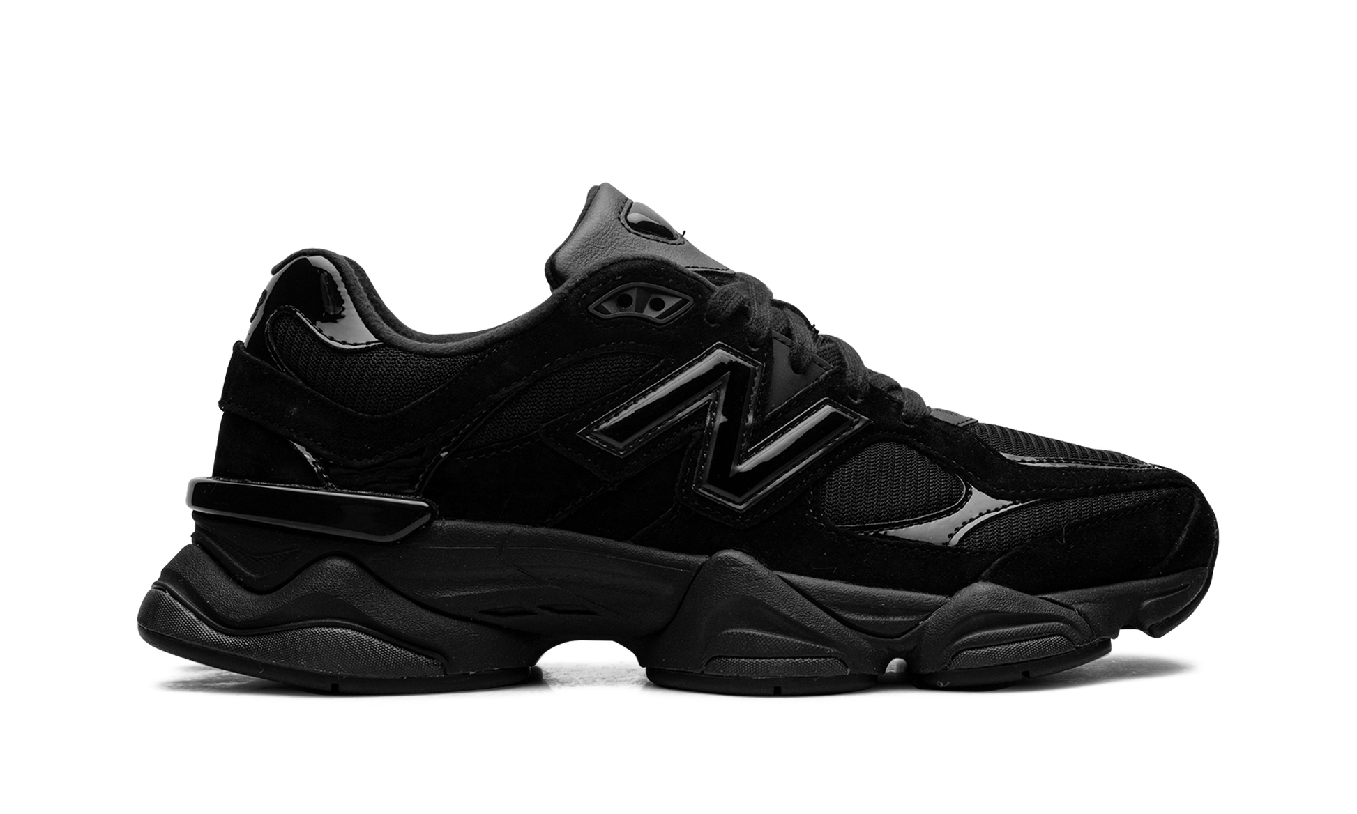 New Balance 9060 "Triple Black Patent" U9060ZBO