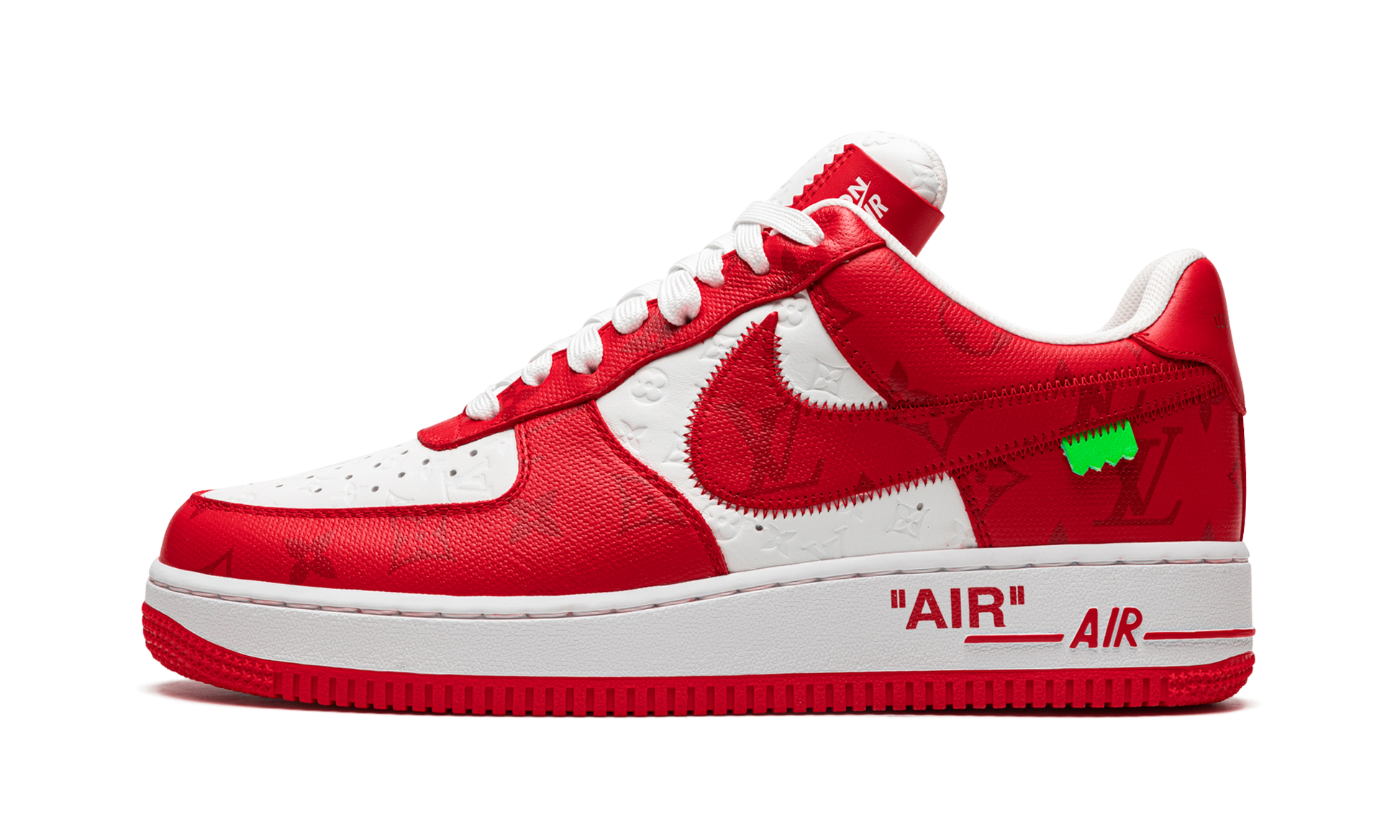 Nike Louis Vuitton Air Force 1 Low "Virgil Abloh - White/Red" 1A9VA9