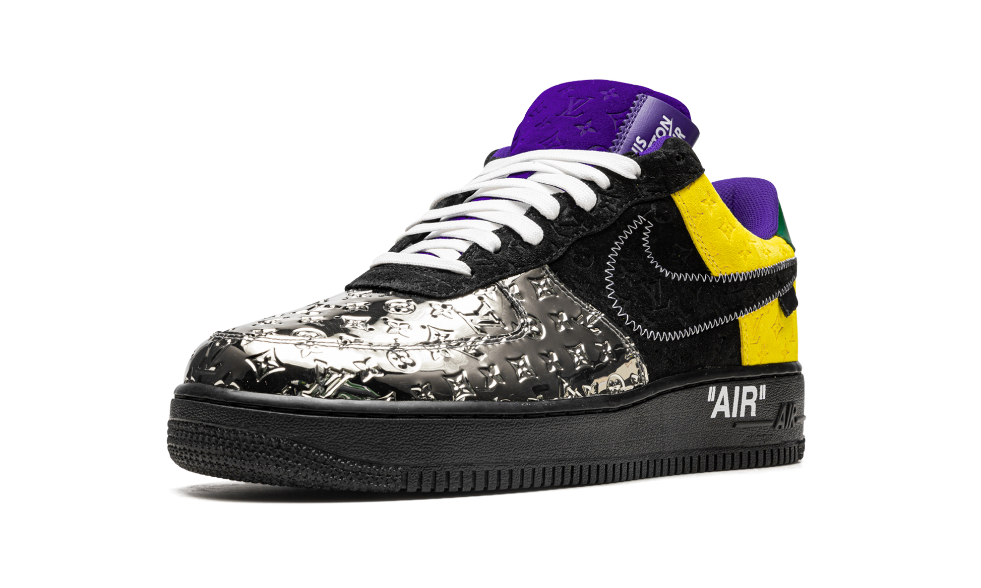 Nike Louis Vuitton Air Force 1 Low "Virgil Abloh - Purple Dusk/Metallic Silver" 1A9VCC