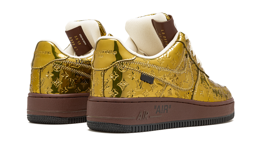 Nike Louis Vuitton Air Force 1 Low "Virgil Abloh - Metallic Gold" 1A9VG3