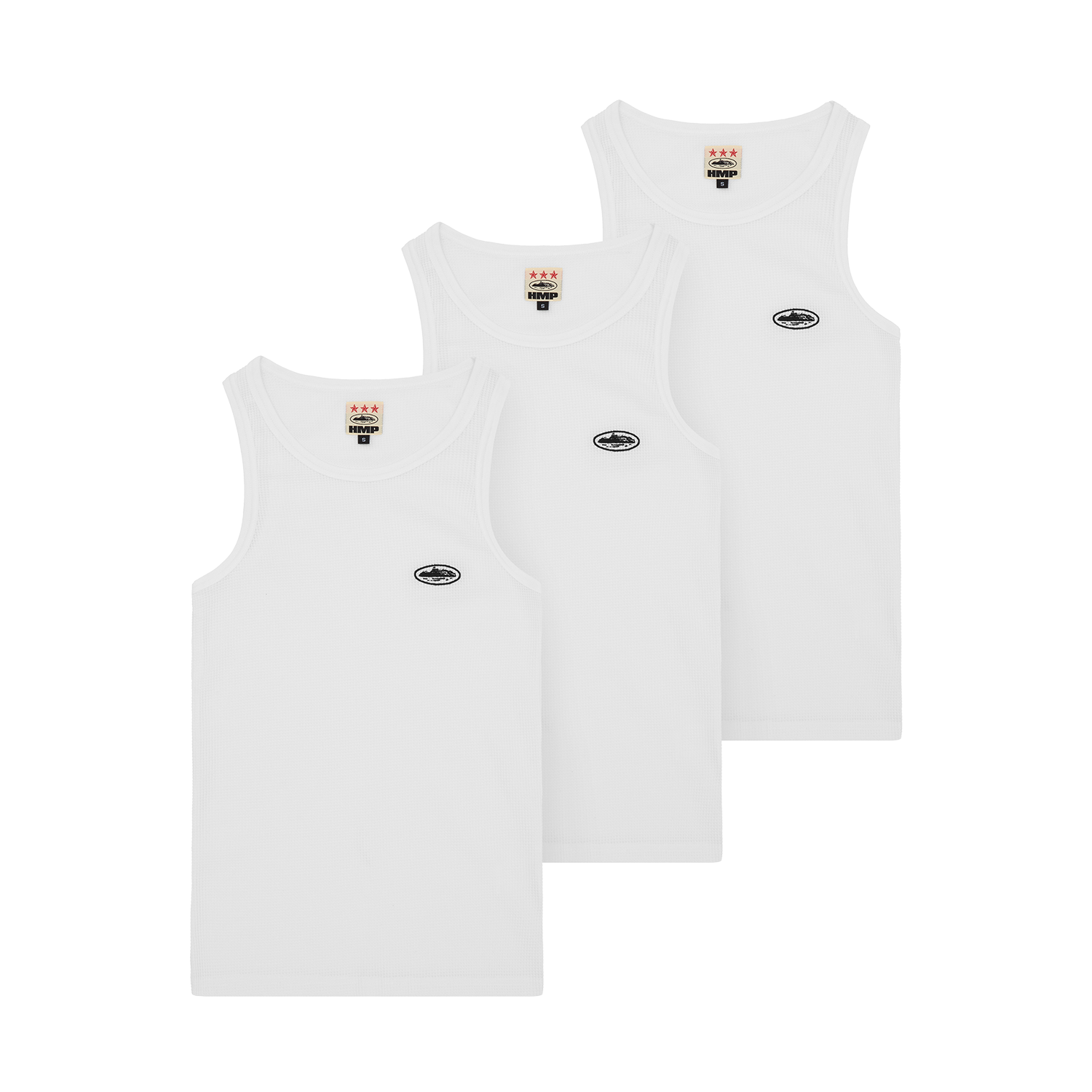 Corteiz HMP ESSENTIALS TANK TOP [3PK] [WHITE] CRTZRTW