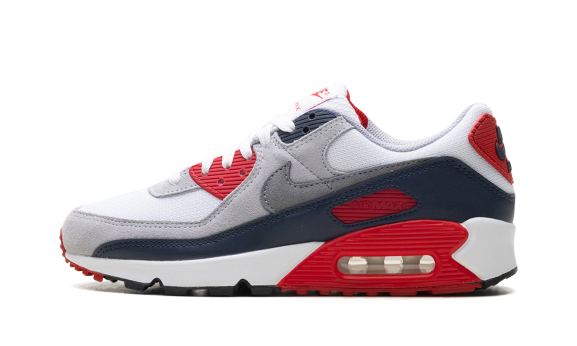 Nike AIR MAX 90 "White/Cool Grey-university Red" DM0029 117