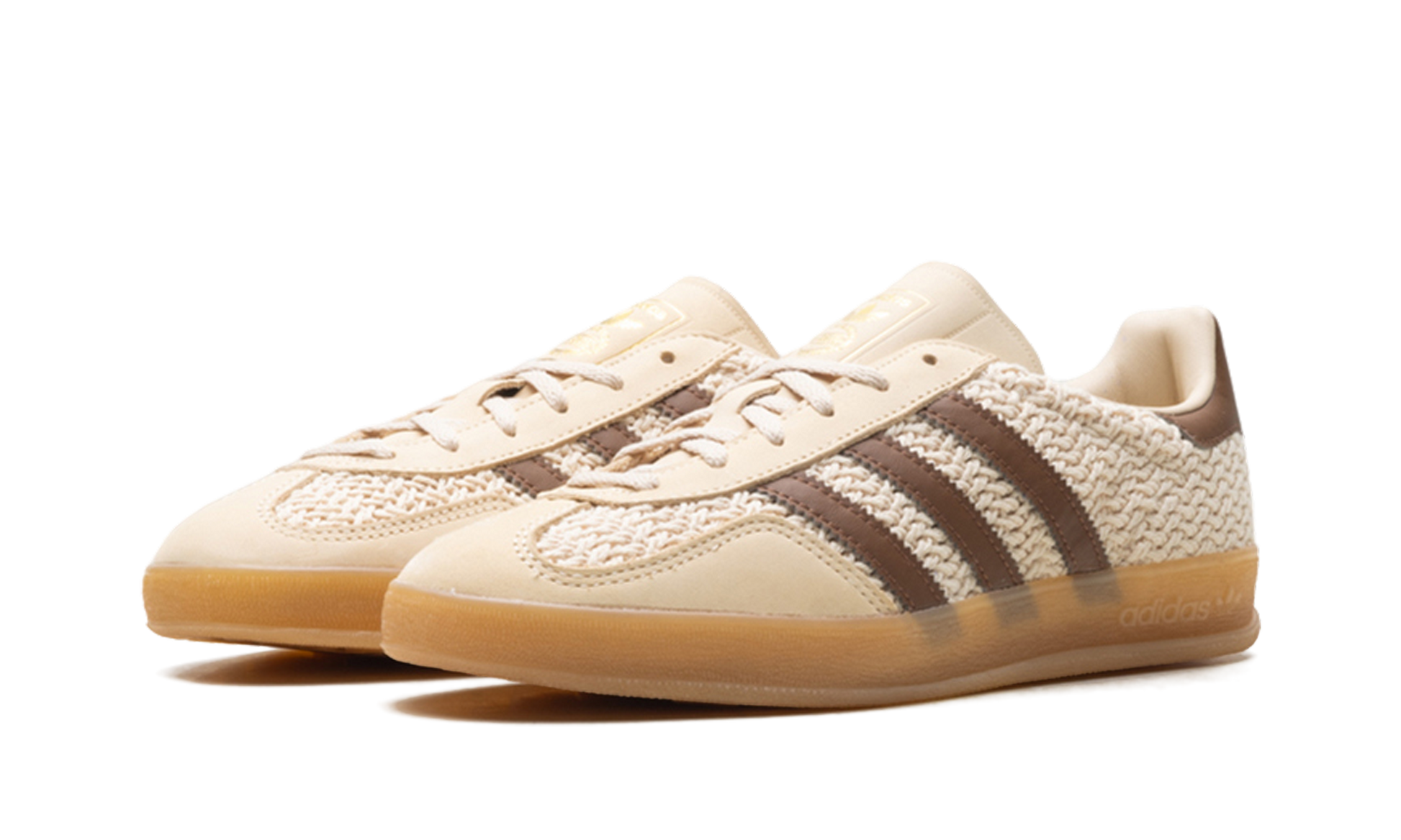 Adidas Adidas Gazelle Indoor "Cream/Brown Knit" JS1418