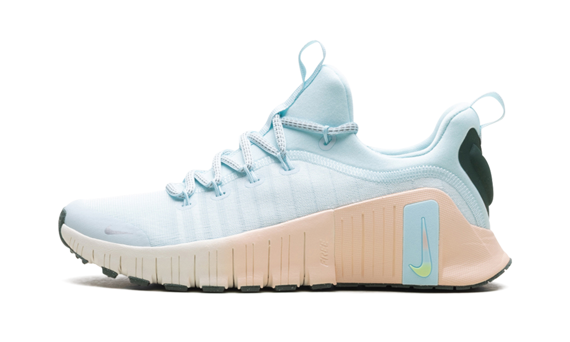 Nike Free Metcon 6 Premium WMNS "Glacier Blue Washed Coral Vintage Green Metallic Silver" HV5228 474