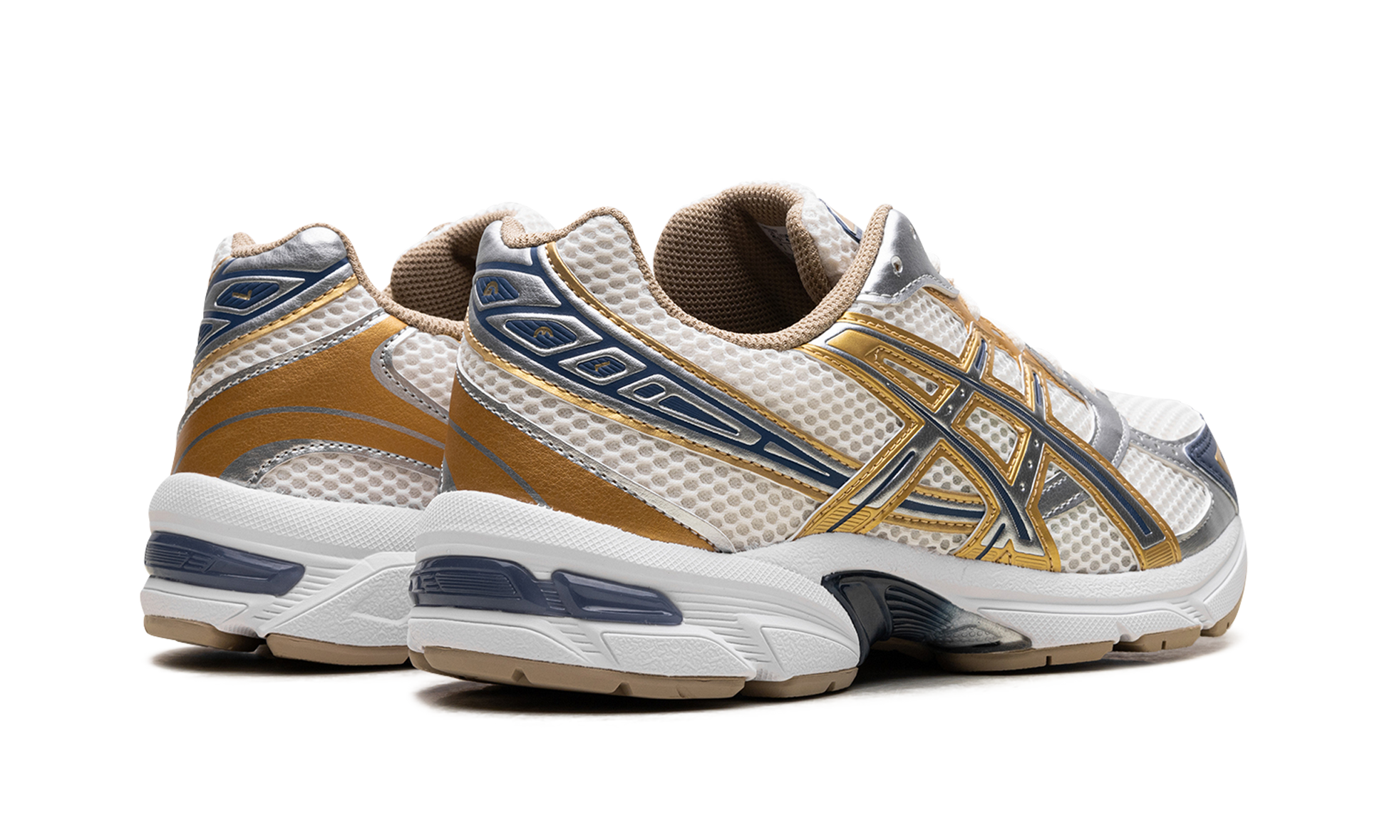 ASICS Gel-1130 "Cream Pure Silver Gold Blue" 1203A787 100