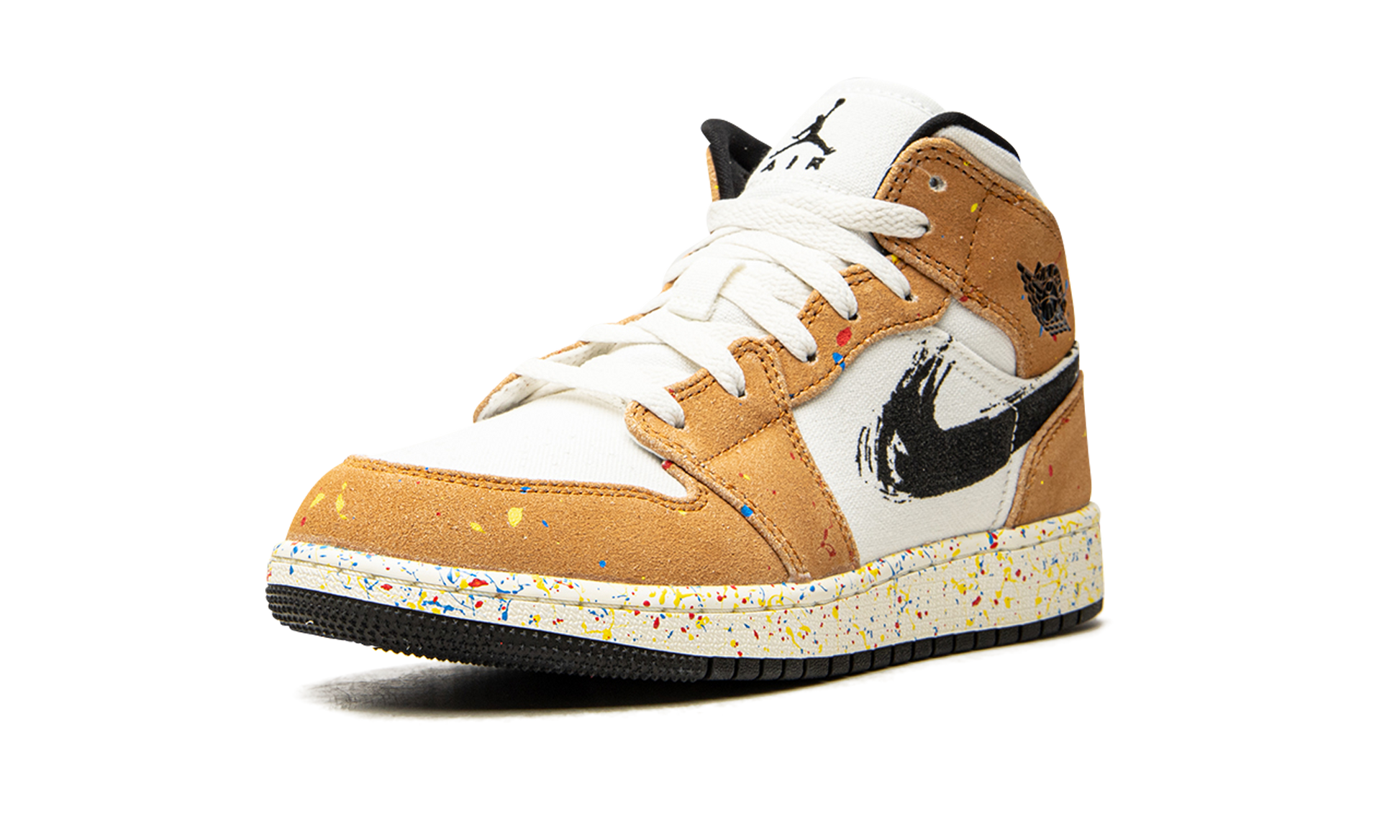 Air Jordan 1 Mid SE GS "Brushstroke" DA8006 100