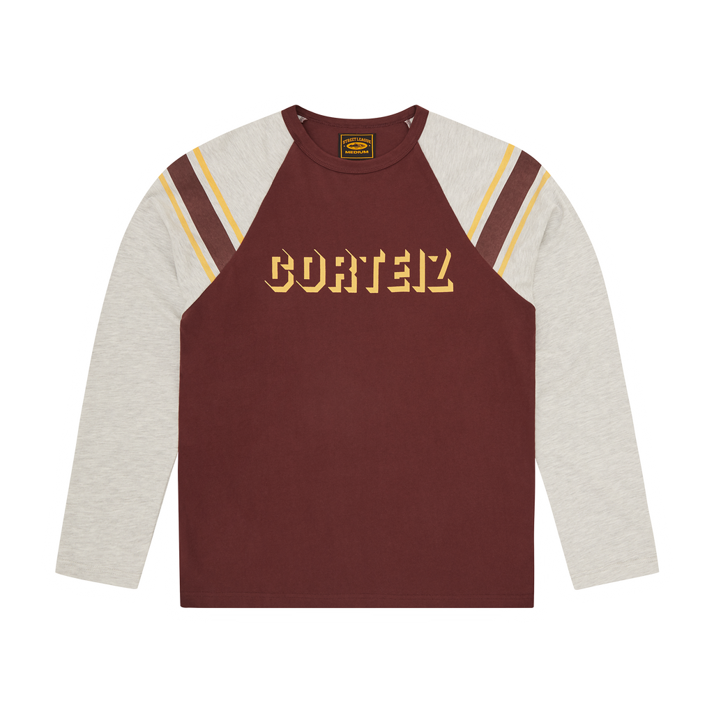 97 HEAVYWEIGHT RAGLAN LS [BURGUNDY] CRTZRTW