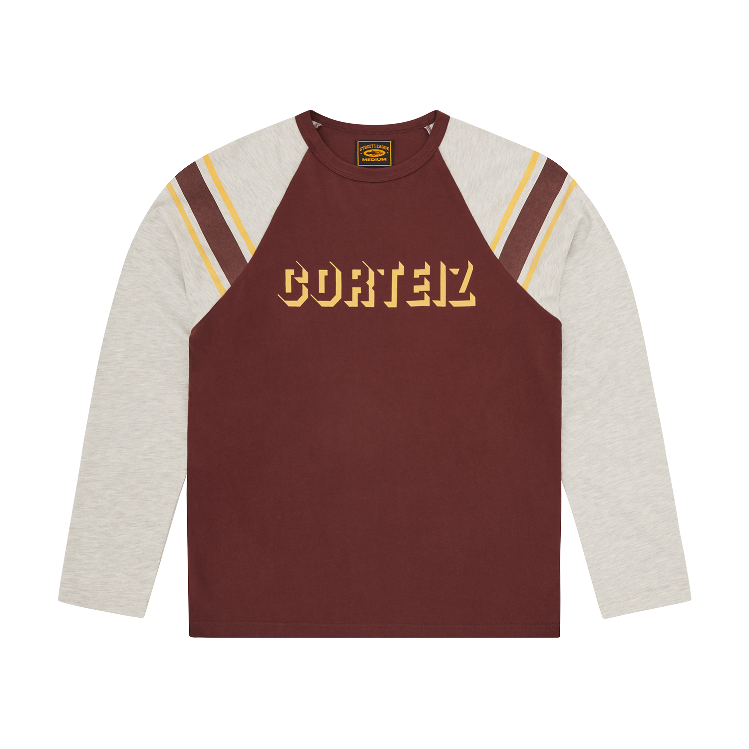 97 HEAVYWEIGHT RAGLAN LS [BURGUNDY] CRTZRTW