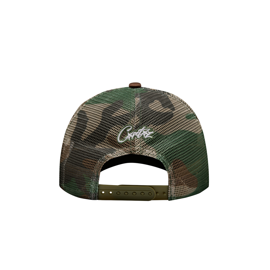 ISLAND PUFF PRINT TRUCKER HAT [WOODLAND CAMO] CRTZRTW