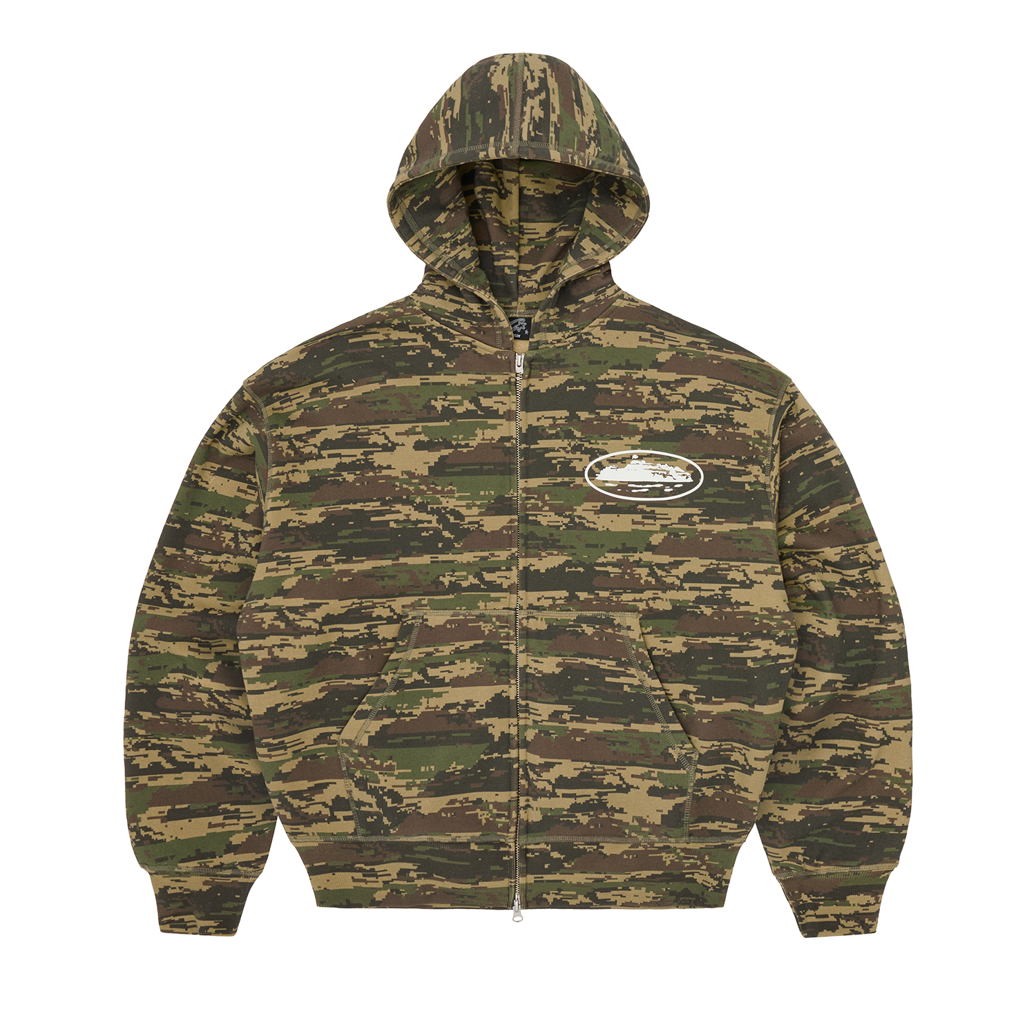 ISLAND PUFF PRINT ZIP HOODIE [DIGI CAMO] CRTZRTW