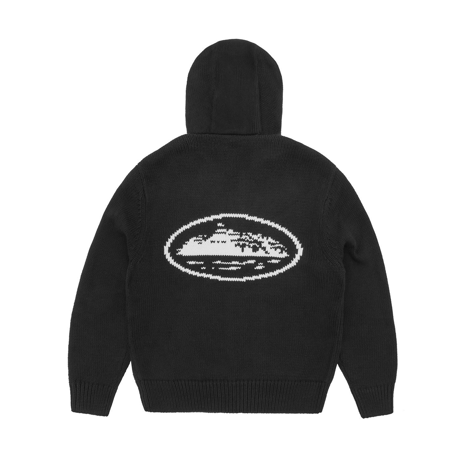 ALCATRAZ HEAVY KNIT ZIP HOODIE [BLACK] CRTZRTW