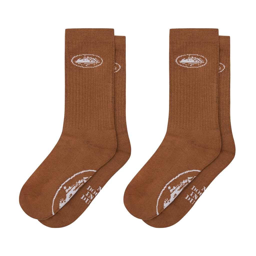 BROWN ALCATRAZ SOCKS [2 PACK] CRTZRTW