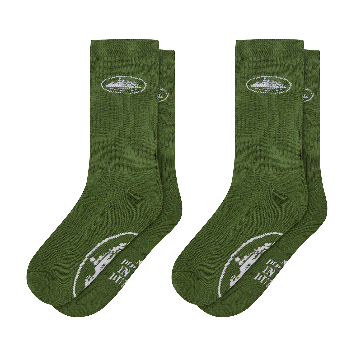 GREEN ALCATRAZ SOCKS [2 PACK] CRTZRTW