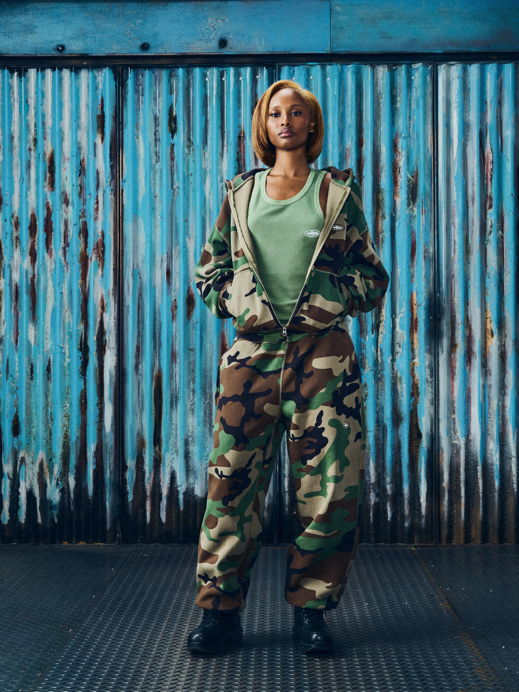 MINI ISLAND HOODIE TRACKSUIT [WOODLAND CAMO] CRTZRTW