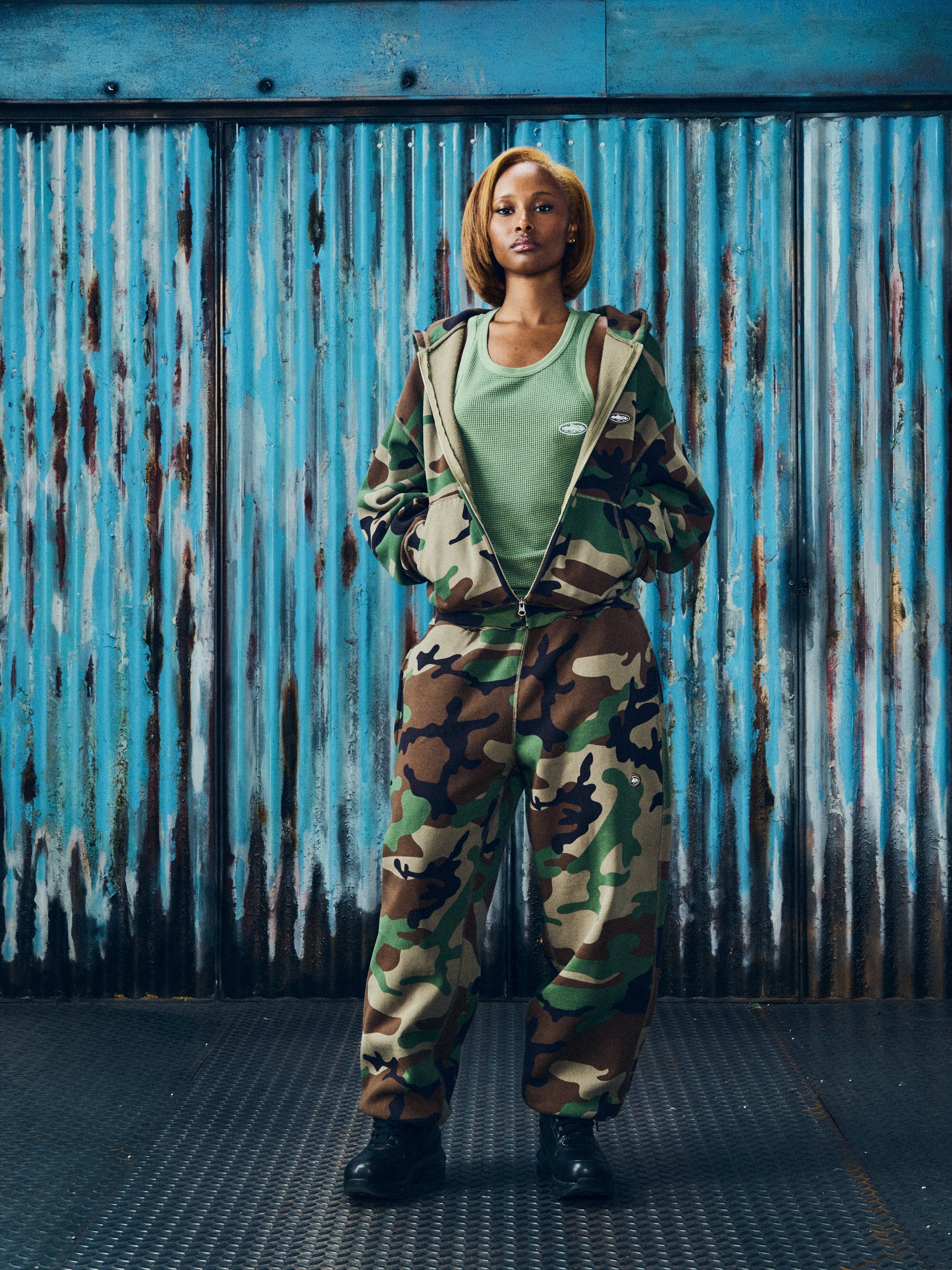 MINI ISLAND HOODIE TRACKSUIT [WOODLAND CAMO] CRTZRTW