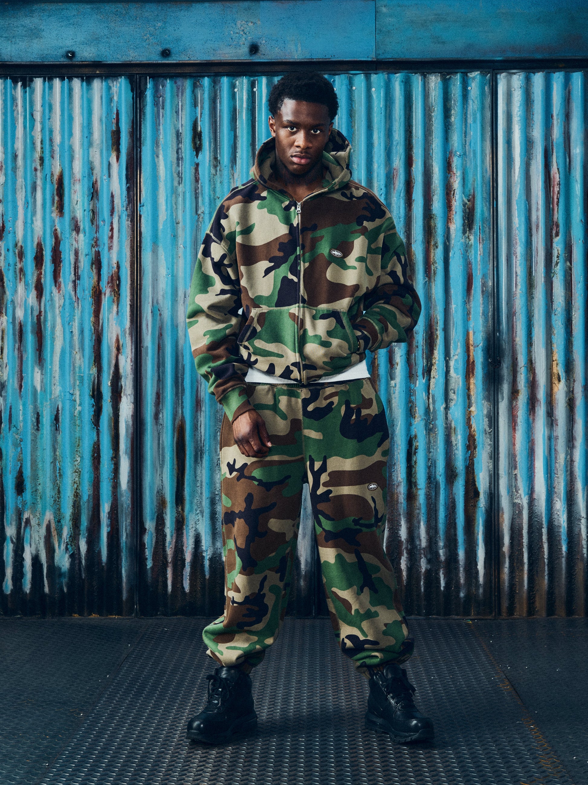 MINI ISLAND HOODIE TRACKSUIT [WOODLAND CAMO] CRTZRTW