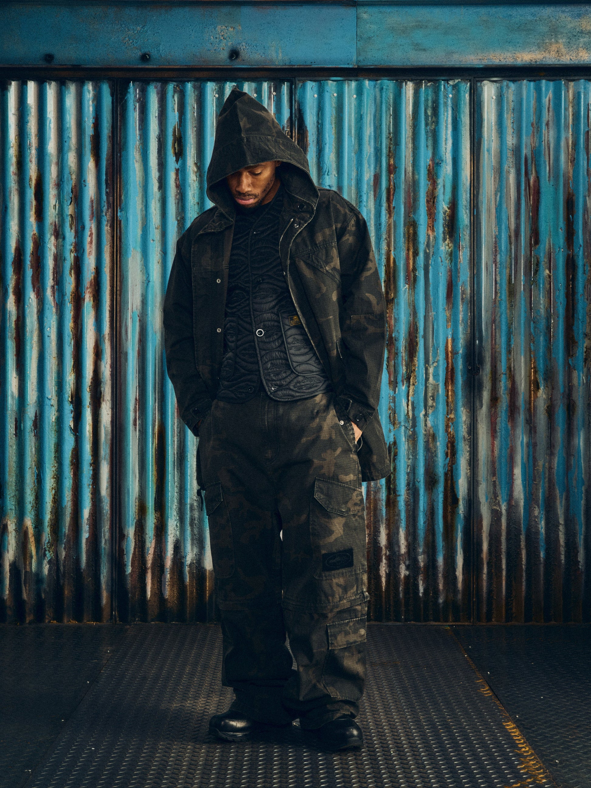 GUERILLAZ FISHTAIL PARKA [BLACK CAMO] CRTZRTW