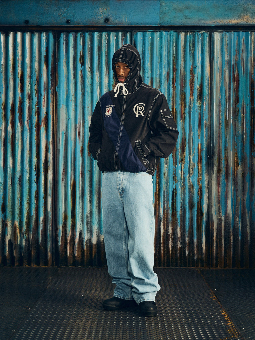 SHIELD CREST TWILL JACKET [BLACK] CRTZRTW