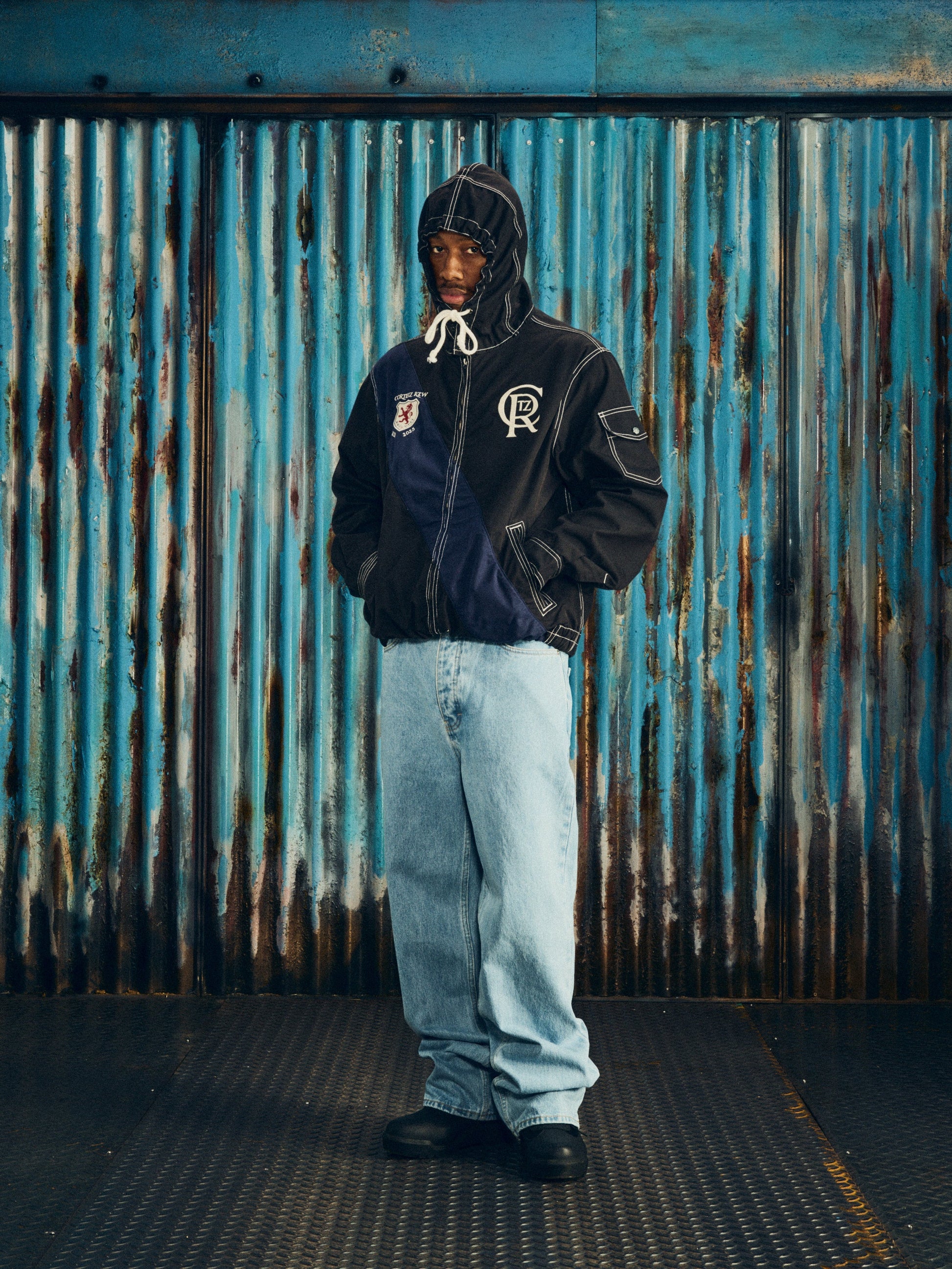 SHIELD CREST TWILL JACKET [BLACK] CRTZRTW