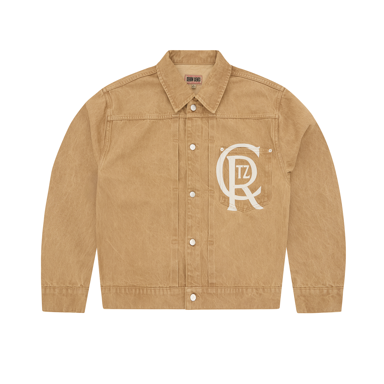 CREST CHAINSTITCH DENIM JACKET [TAN] CRTZRTW