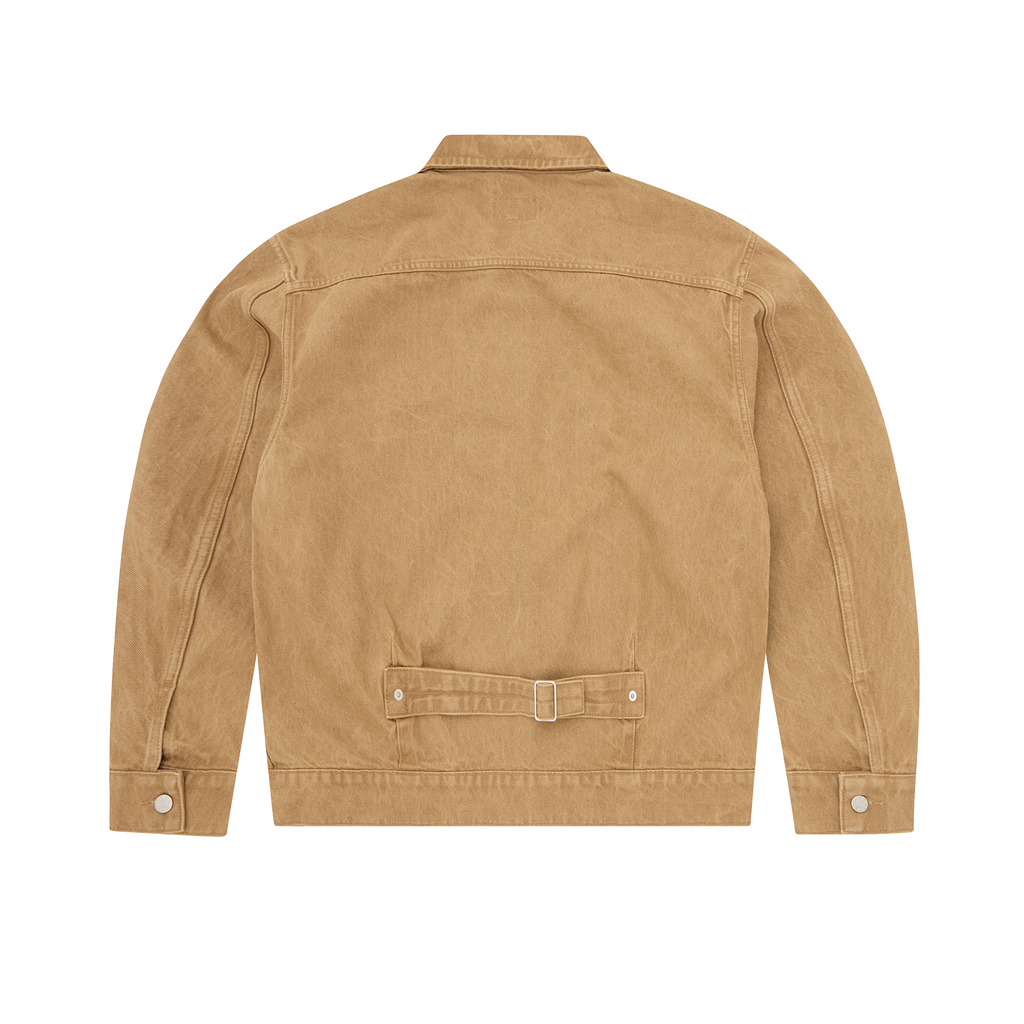 CREST CHAINSTITCH DENIM JACKET [TAN] CRTZRTW