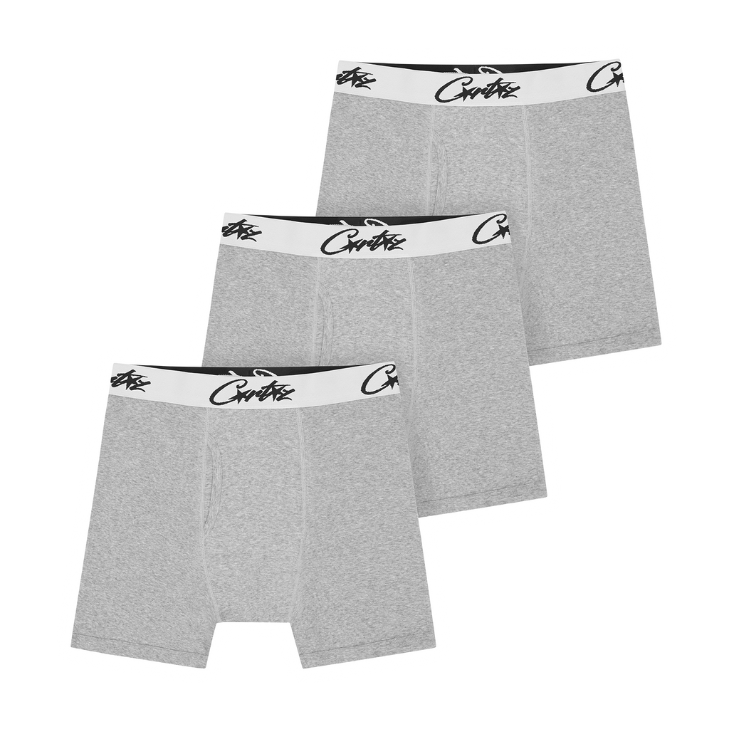 Corteiz GREY ALLSTARZ BOXERS [3 PACK] CRTZRTW