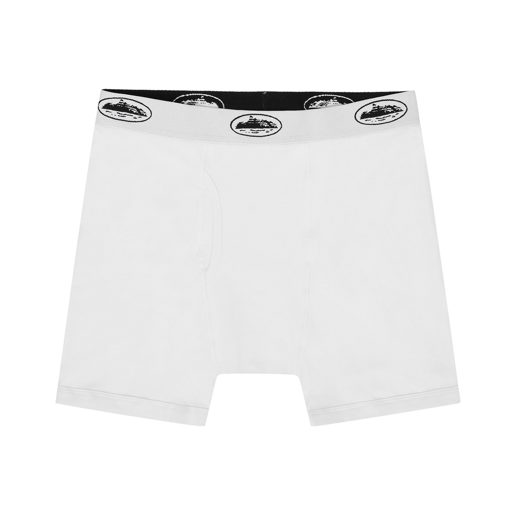 Corteiz WHITE ALCATRAZ BOXERS [3 PACK] CRTZRTW