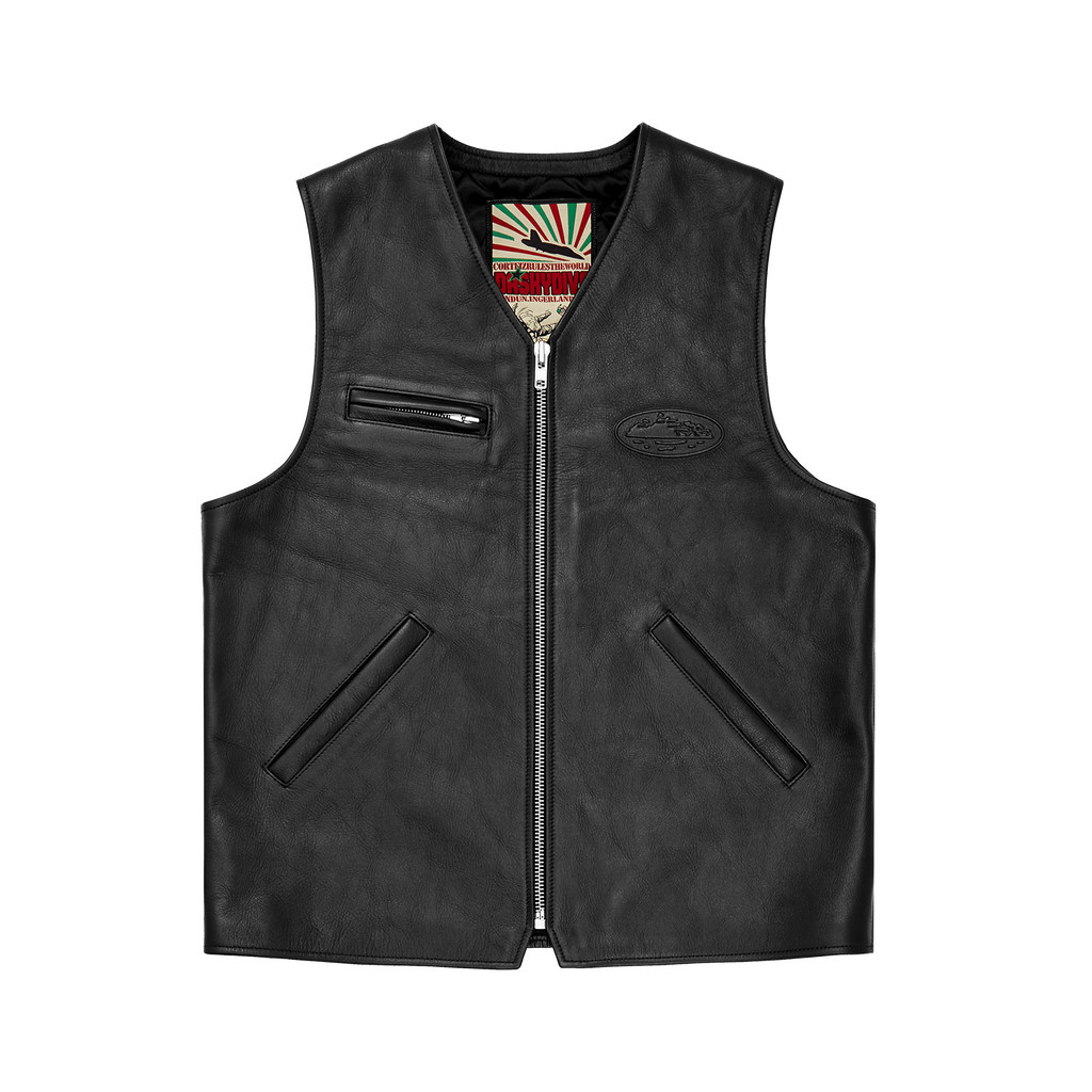 SKYDIVE LEATHER VEST [BLACK] CRTZRTW