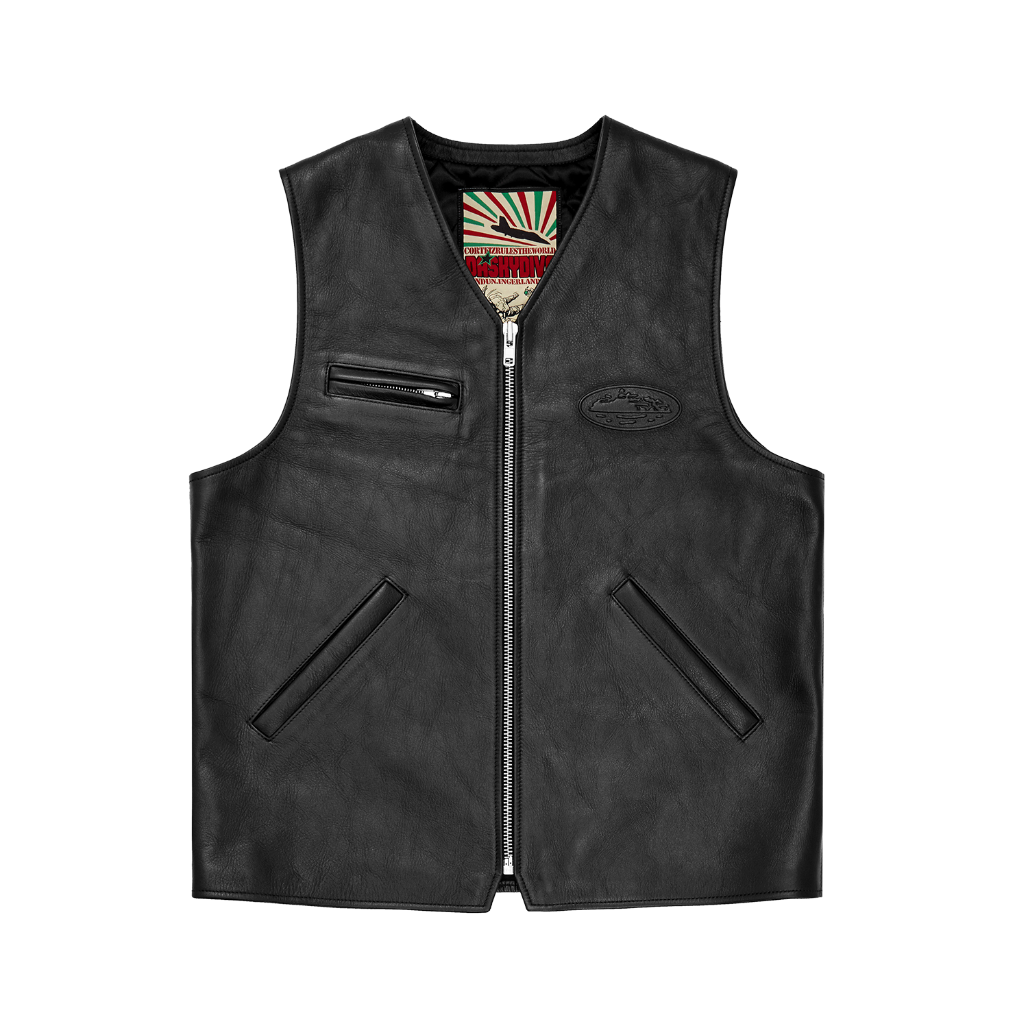 SKYDIVE LEATHER VEST [BLACK] CRTZRTW