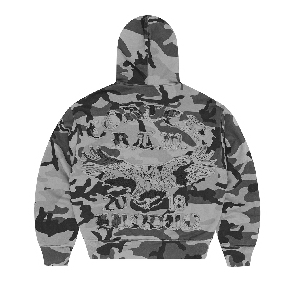 DIPLOMATIC ZIP HOODIE [WASHED CAMO] CRTZRTW