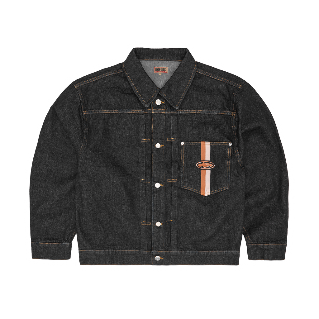 DUAL STRIPE DENIM JACKET [WASHED BLACK] CRTZRTW
