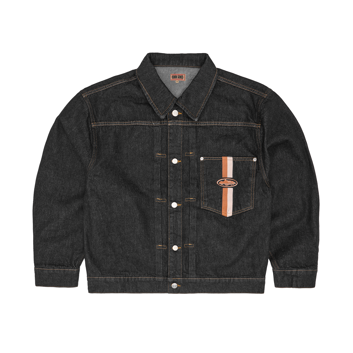 DUAL STRIPE DENIM JACKET [WASHED BLACK] CRTZRTW