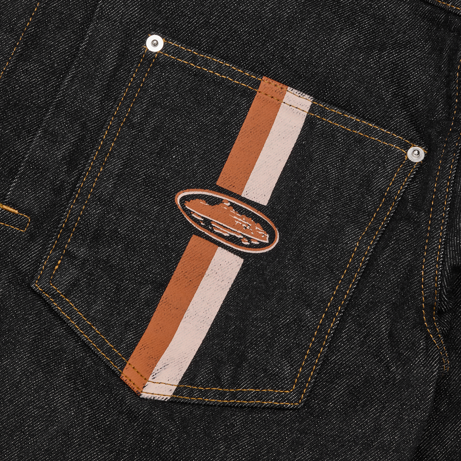 DUAL STRIPE DENIM JACKET [WASHED BLACK] CRTZRTW
