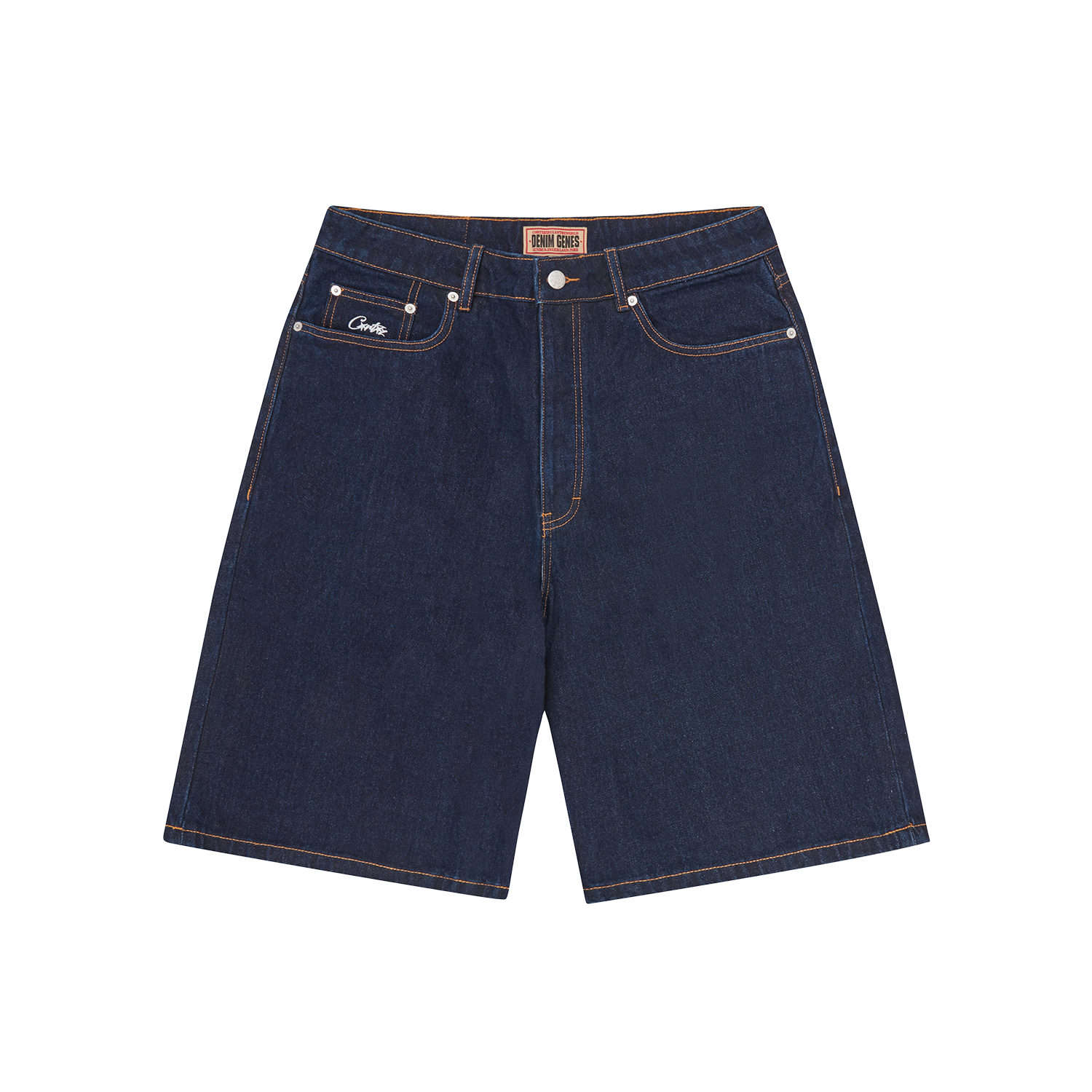 DUAL STRIPE DENIM SHORT [WASHED INDIGO] CRTZRTW