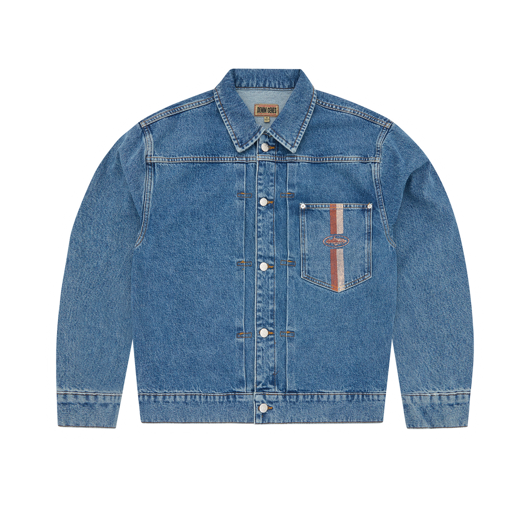 DUAL STRIPE DENIM JACKET [MIDWASH] CRTZRTW