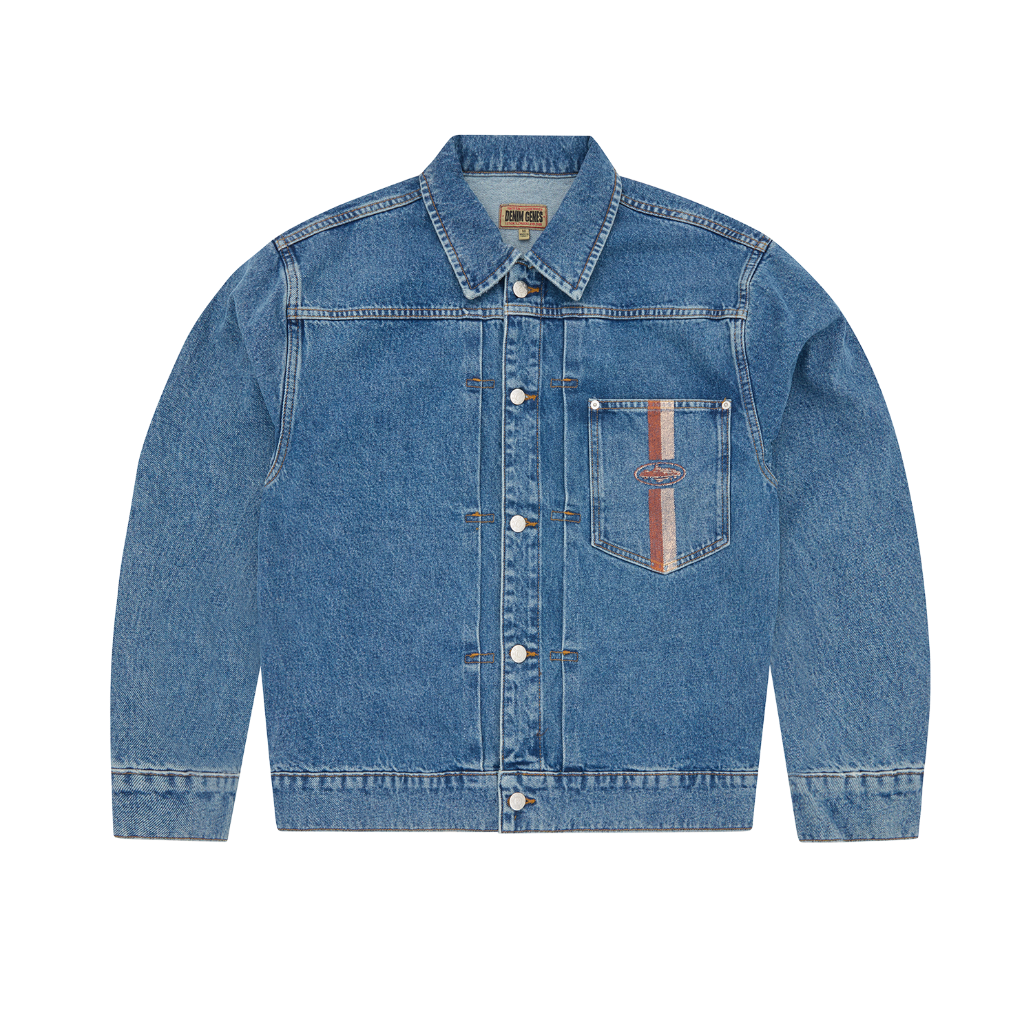 DUAL STRIPE DENIM JACKET [MIDWASH] CRTZRTW