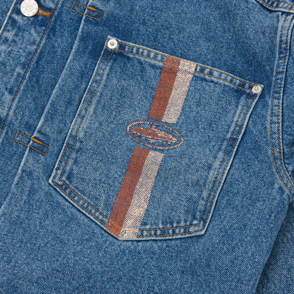 DUAL STRIPE DENIM JACKET [MIDWASH] CRTZRTW