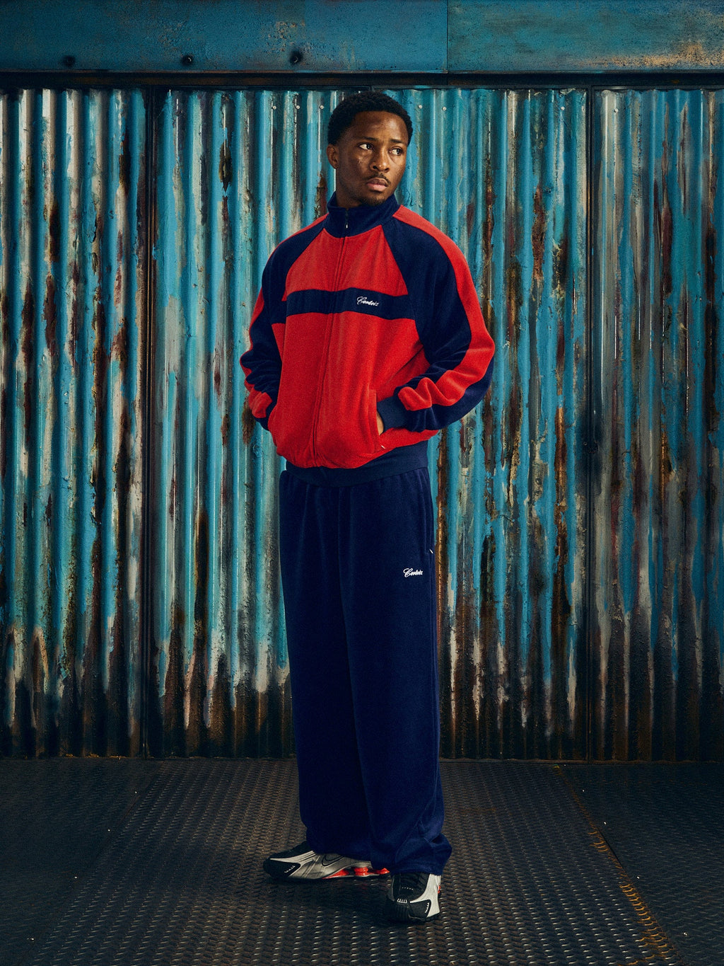 PISTA VELOUR TRACK PANT [NAVY] CRTZRTW