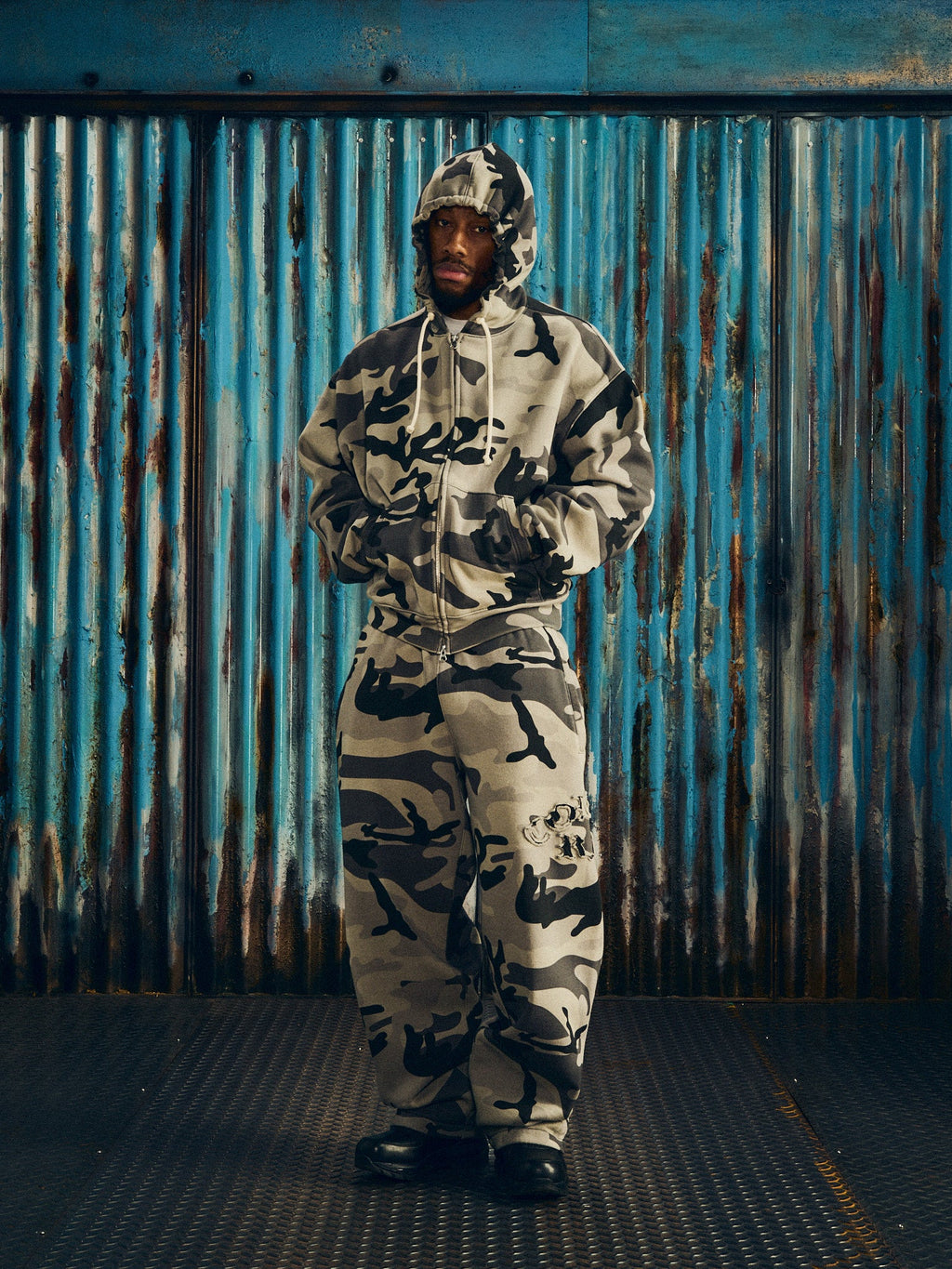 DIPLOMATIC ZIP HOODIE [WASHED CAMO] CRTZRTW