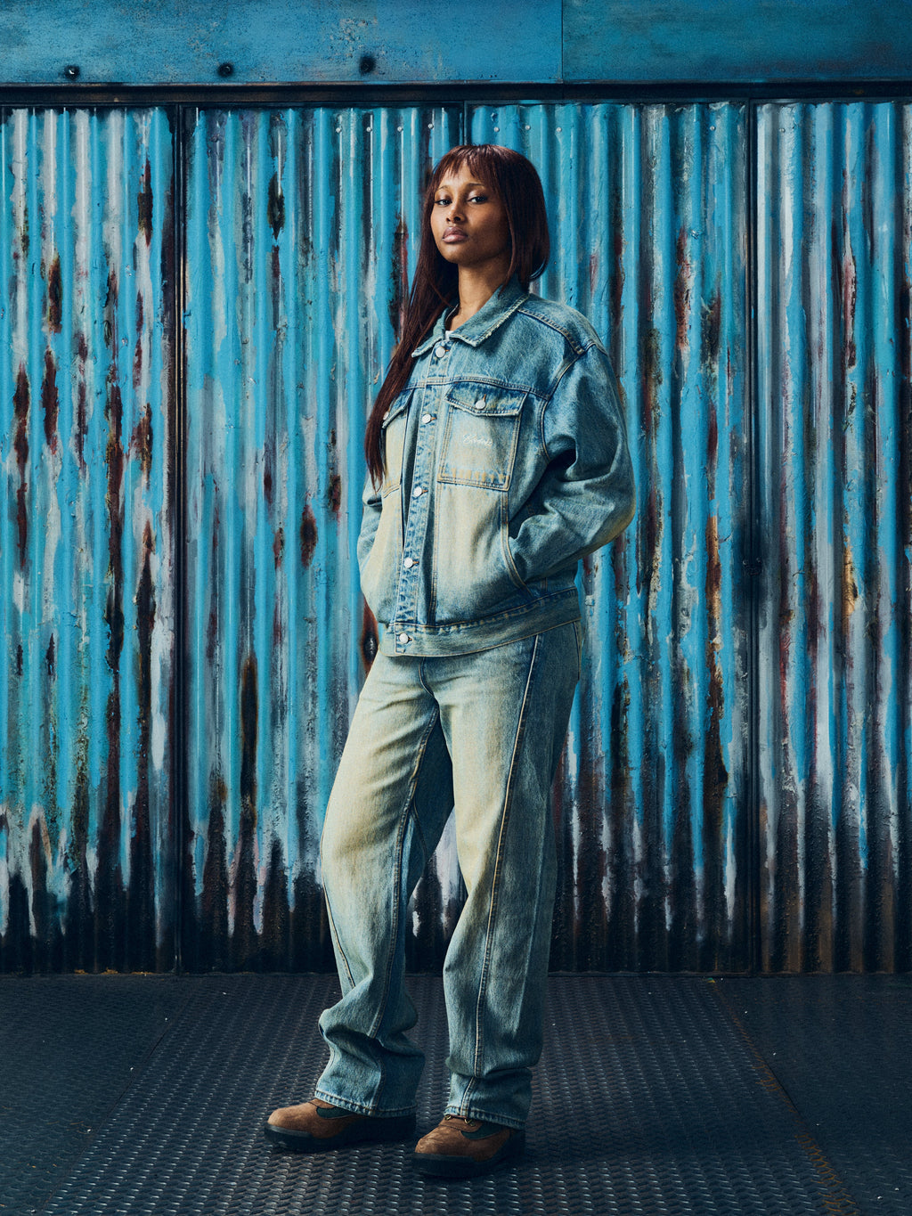 ARDWEAR PANEL DENIM JACKET [WASHED INDIGO] CRTZRTW