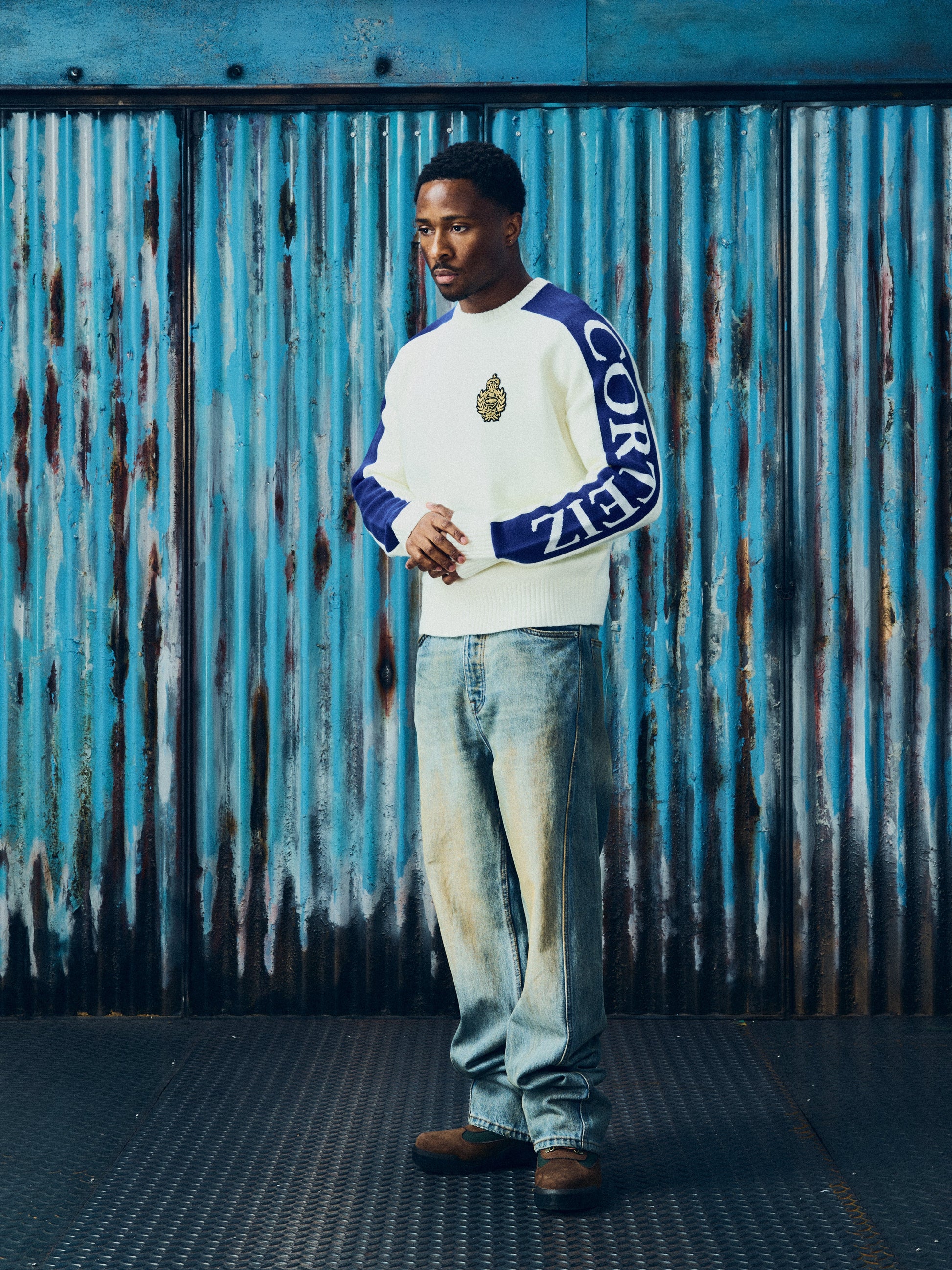 VVS PANEL KNIT SWEATER [CREAM] CRTZRTW