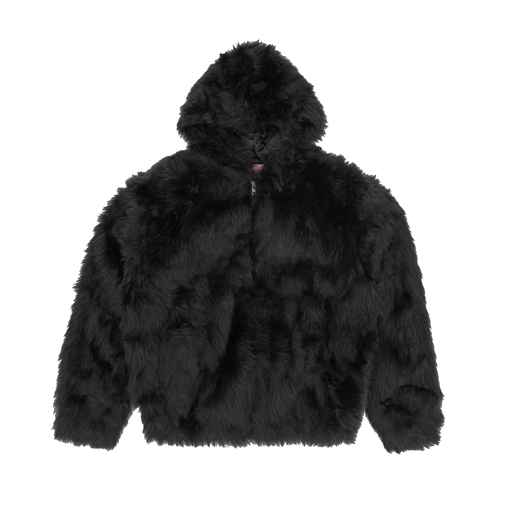 HOODED FUR JACKET [BLACK] CRTZRTW